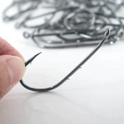 50pcs Double-backed 5/0 High Carbon Fishing Hooks by NZ Diver