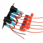 5 Gang ON-OFF Toggle Switch Control Panel 2 USB Charger 12V for Car by salelink.co.nz