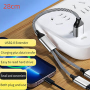 USB Male to Dual USB Female Adapter by salelink.co.nz