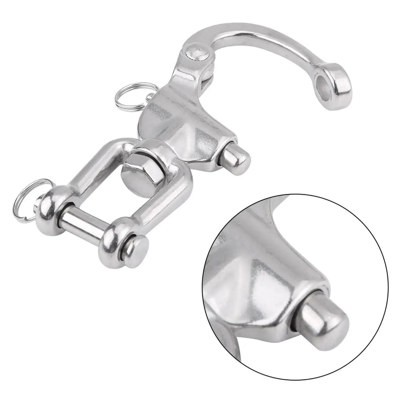 Action Outdoors Limited 316 Stainless Steel Jaw Swivel Snap Shackle For Sailboat Spinnaker Halyard 316 Stainless Jaw Swivel Snap Shackle For Spinnaker