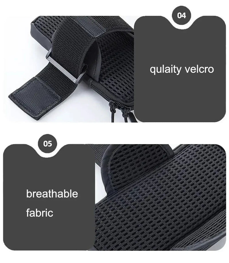Waterproof Running Armband Phone Holder – 2 Pocket Sports Wrist Wallet for Gym & Outdoor Exercise (Fits up to 6.8” phone) RMX1603 by ECOTREK