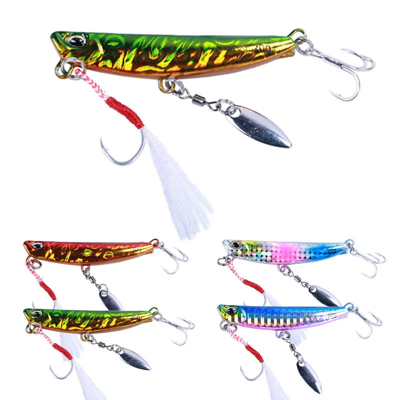 Saltwater Jigs Fishing Lures Slow Pitch Knife Vertical Jigs Lures Slow Jigging - Action Outdoors Kiwi