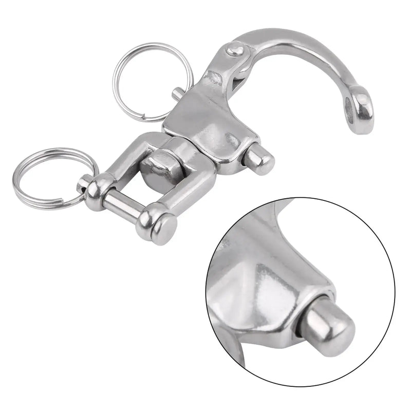 Action Outdoors Limited 316 Stainless Steel Jaw Swivel Snap Shackle For Sailboat Spinnaker Halyard 316 Stainless Jaw Swivel Snap Shackle For Spinnaker