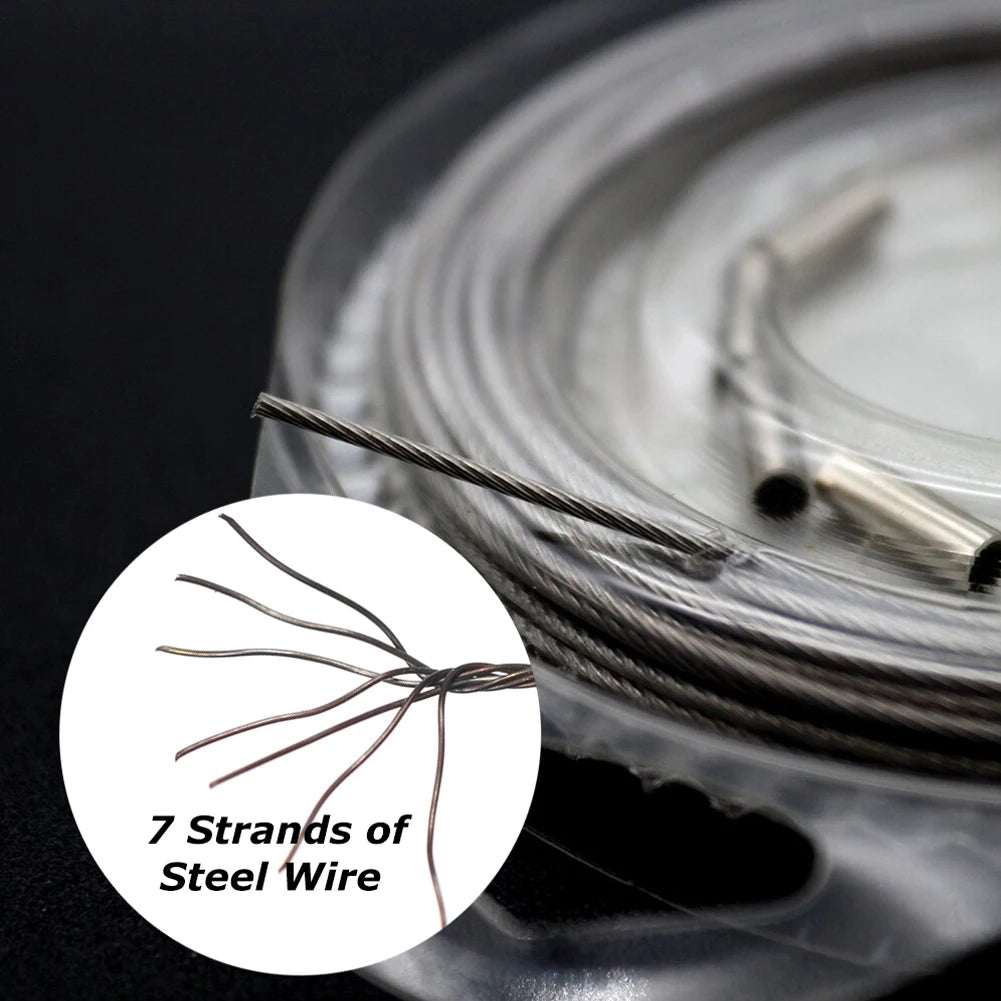 Stainless Steel Plastic Nylon Anti-Bite Wire Line Sea Fishing Boat Fishing Luya Anti-Wear Fishing Line Copper Tube Tight Clamp - Action Outdoors Kiwi