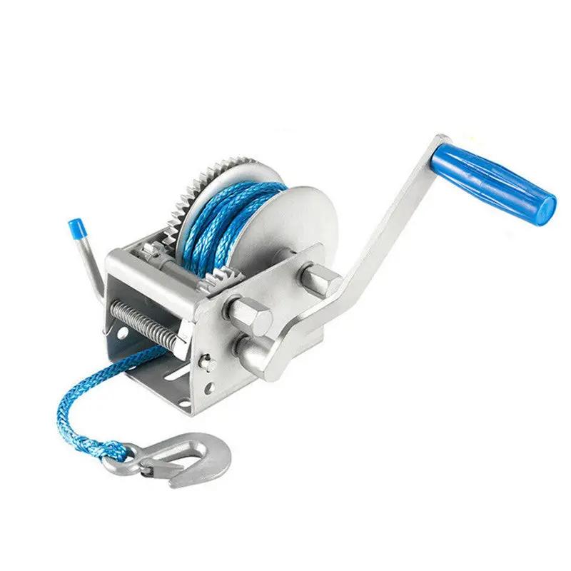 Hand Winch 2000KG/4408LBS Dyneema Rope Car Trailer by salelink.co.nz