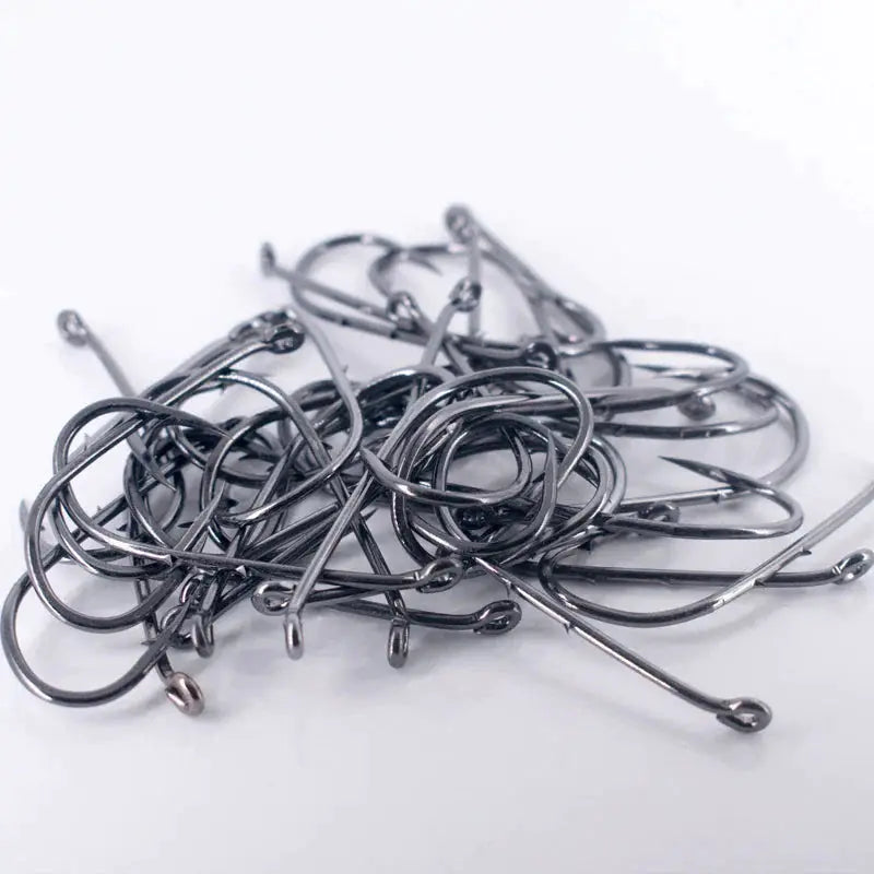 50pcs Double-backed 6/0 High Carbon Fishing Hooks by NZ Diver