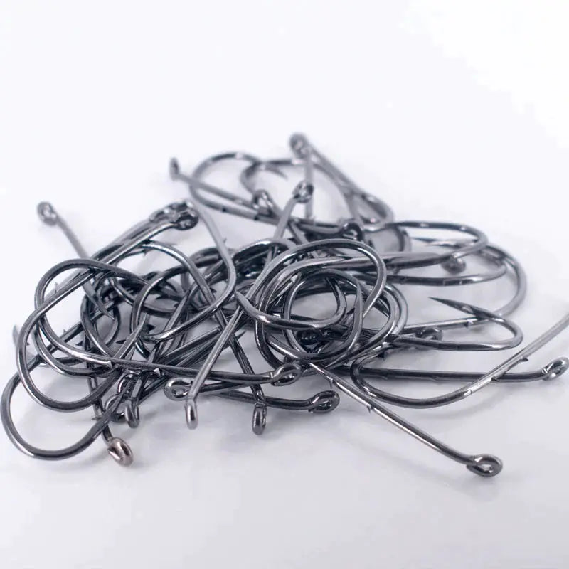 50pcs Double-backed 5/0 High Carbon Fishing Hooks by NZ Diver