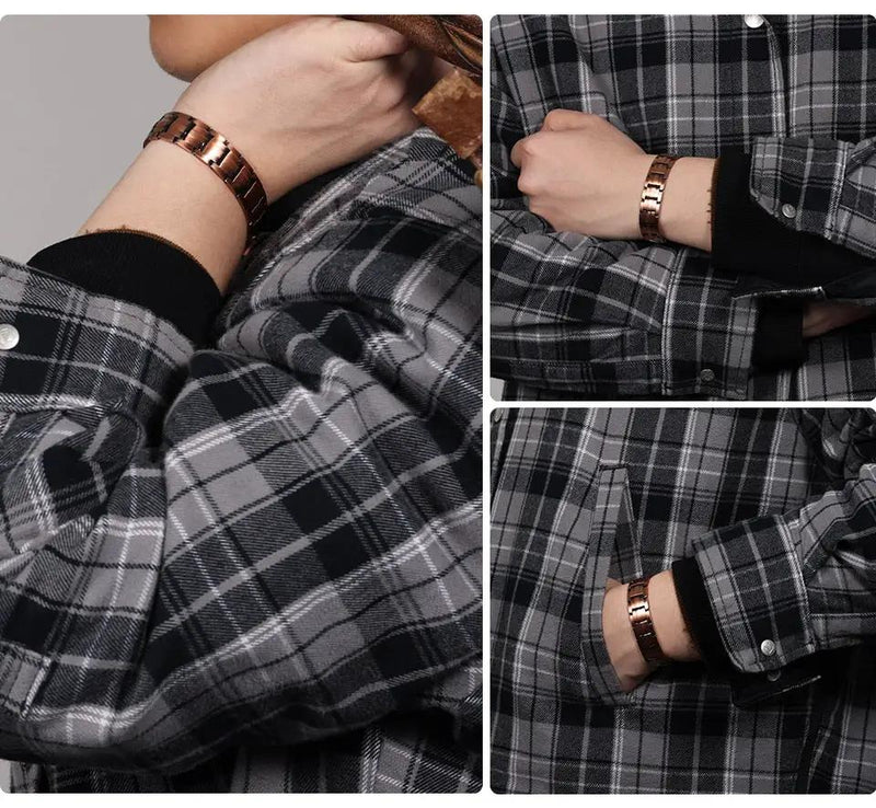 Silver Double Row Bio Elements Energy Germanium Bracelet by NZ Diver