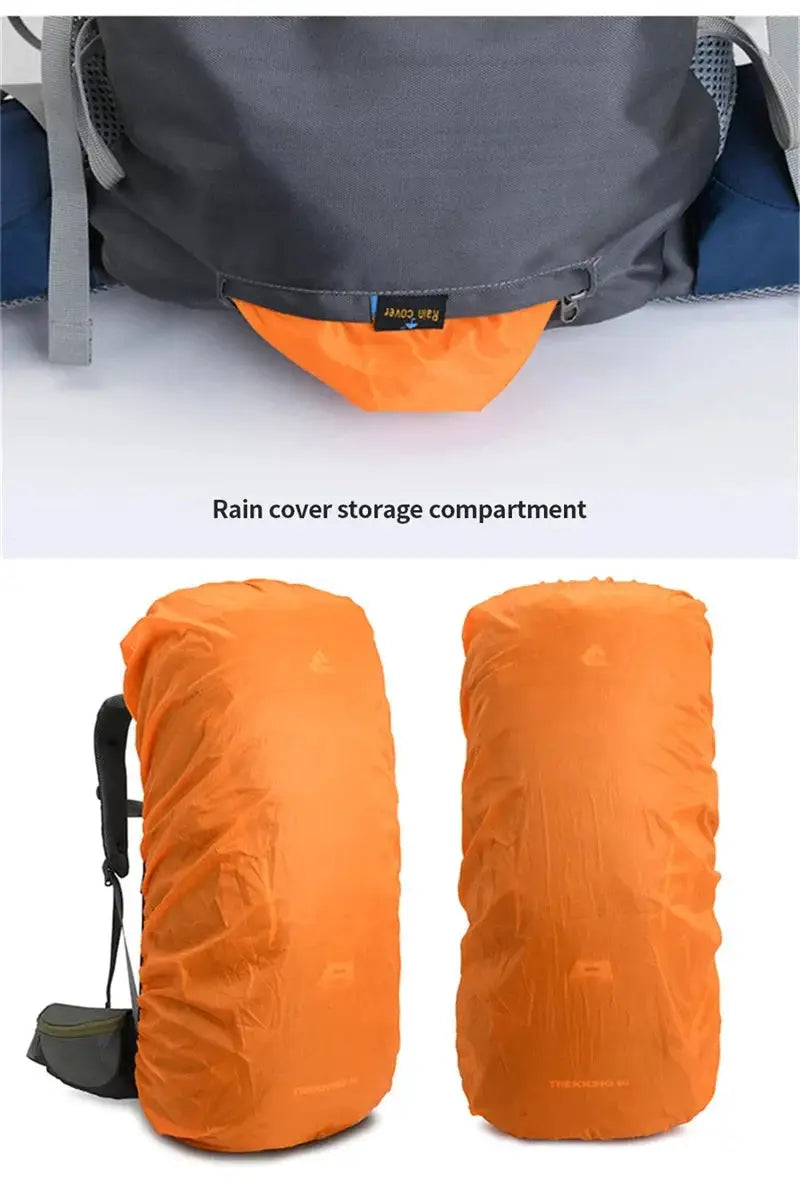 60L Camping Backpack – Ideal for Hiking, Climbing and Mountaineering ZYQS7146 by ECOTREK