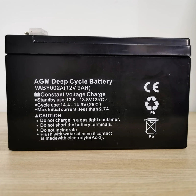 12V 9AH AGM Deep Cycle Battery Charge Fridge Solar Power 4X4 by salelink.co.nz