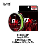Desers Kingdom 8 Strands Shadow Tip Braided PE Line for Sea Fishing 150m 300m Green Kingdom 8 Strands Shadow Tip Braided PE Line 150m