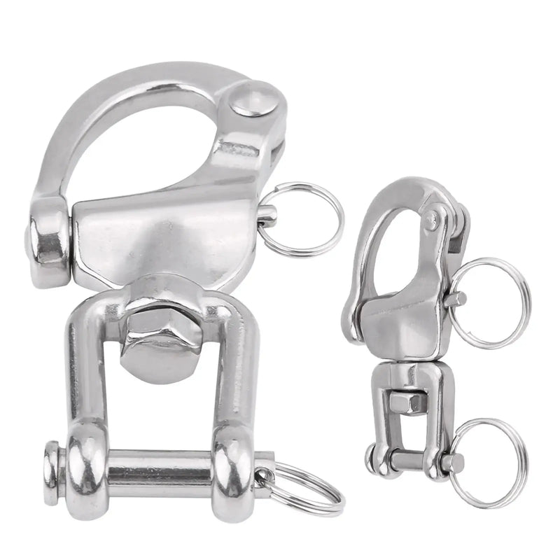 Action Outdoors Limited 316 Stainless Steel Jaw Swivel Snap Shackle For Sailboat Spinnaker Halyard 316 Stainless Jaw Swivel Snap Shackle For Spinnaker
