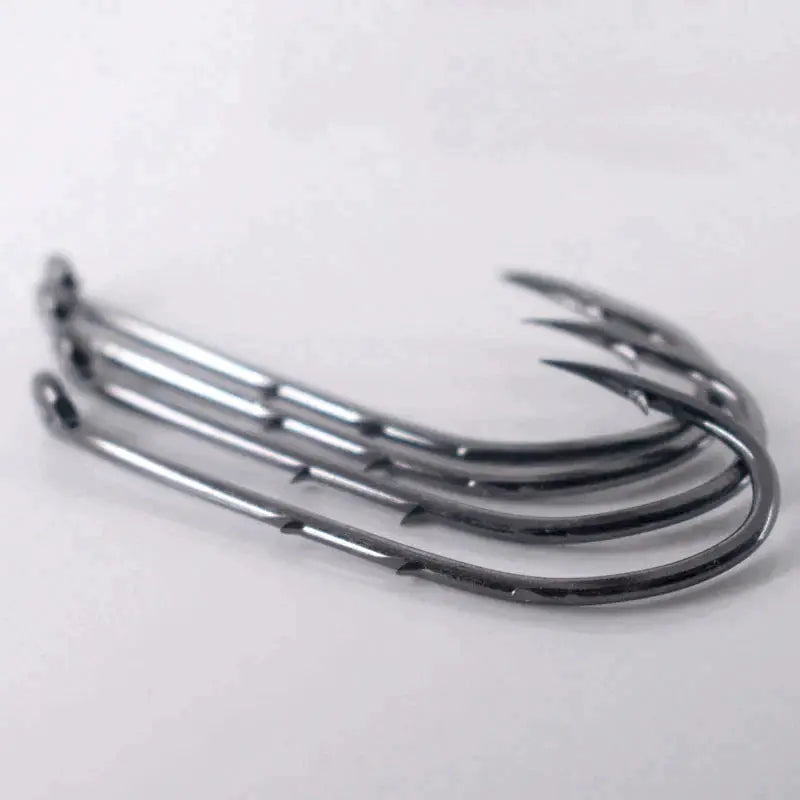 50pcs Double-backed 5/0 High Carbon Fishing Hooks by NZ Diver