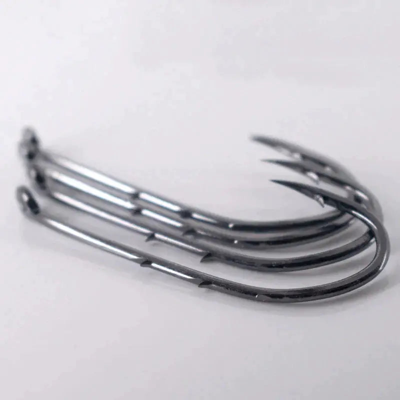 50pcs Double-backed 6/0 High Carbon Fishing Hooks by NZ Diver