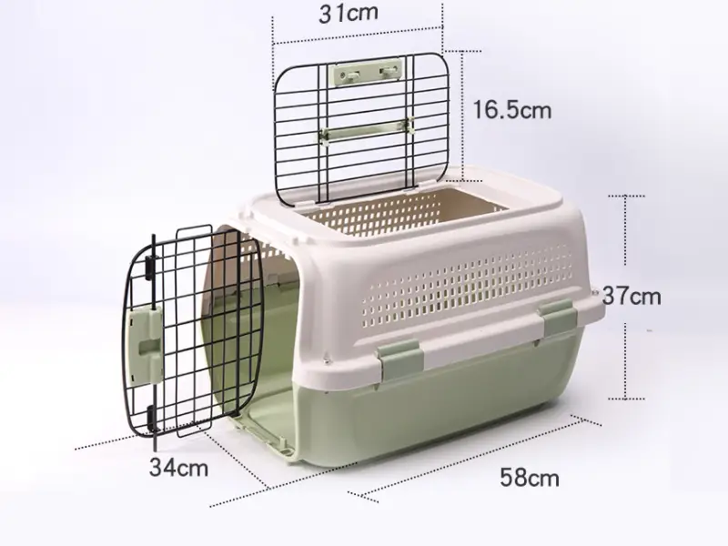 58CM SKYLIGHT GREEN - Dog/Cat Airline Travel Cage/Carrier by dealonline.co.nz