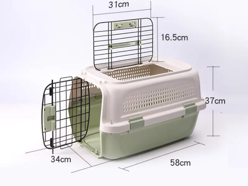 58CM SKYLIGHT GREEN - Dog/Cat Airline Travel Cage/Carrier by dealonline.co.nz