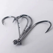 50pcs Double-backed 6/0 High Carbon Fishing Hooks by NZ Diver
