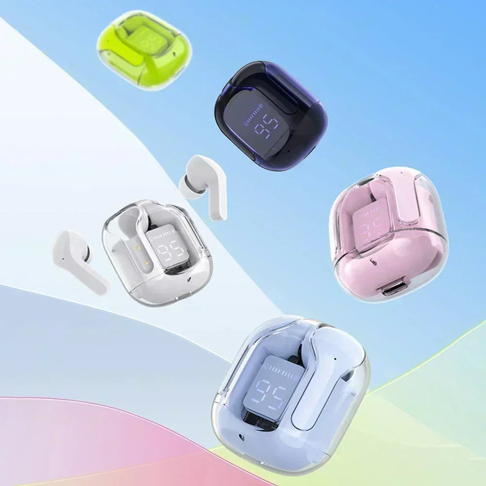 T2 Wireless Mini Earbuds LED Power Digital Display TWS Headset Stereo Sound Bluetooth-compatible 5.3 for iPone Xiaomi Lenovo - Action Outdoors Kiwi