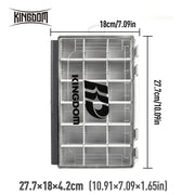 Desers Kingdom Fishing Tackle Box Two Sizes Multifunction with Removable Dividers Kingdom Fishing Tackle Box With Removable Dividers