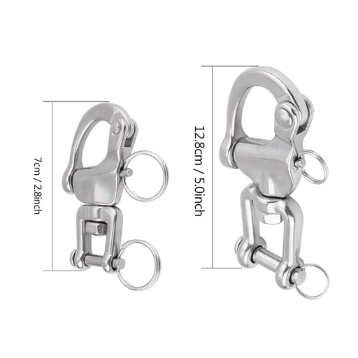 Action Outdoors Limited 316 Stainless Steel Jaw Swivel Snap Shackle For Sailboat Spinnaker Halyard 316 Stainless Jaw Swivel Snap Shackle For Spinnaker