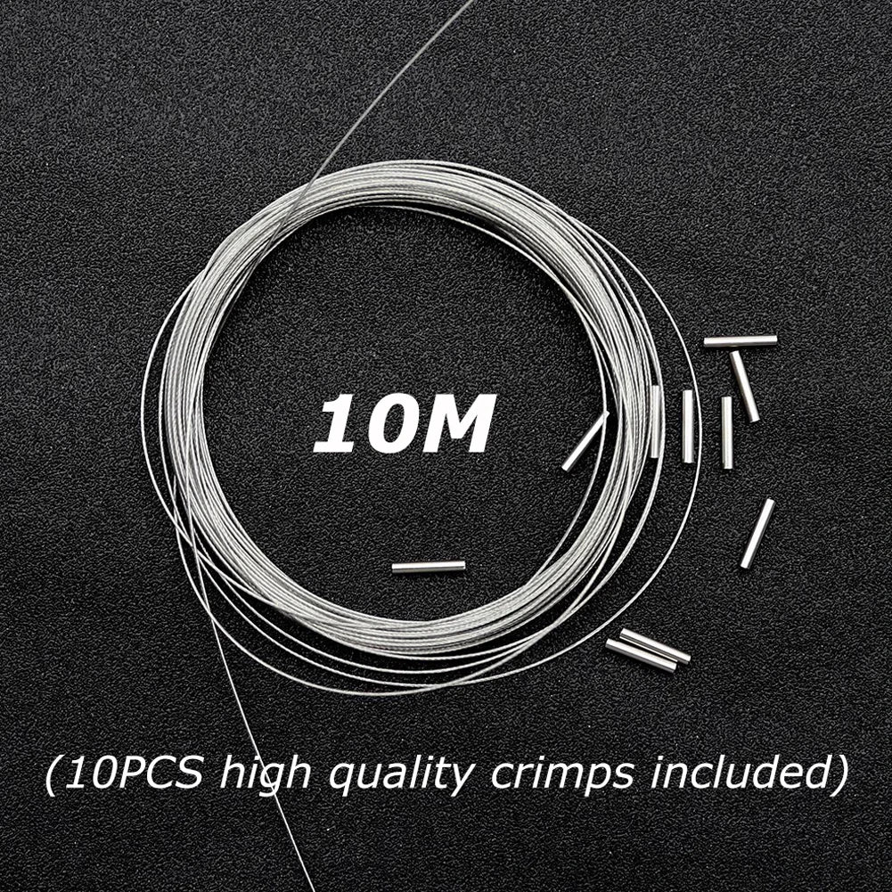 Stainless Steel Plastic Nylon Anti-Bite Wire Line Sea Fishing Boat Fishing Luya Anti-Wear Fishing Line Copper Tube Tight Clamp - Action Outdoors Kiwi