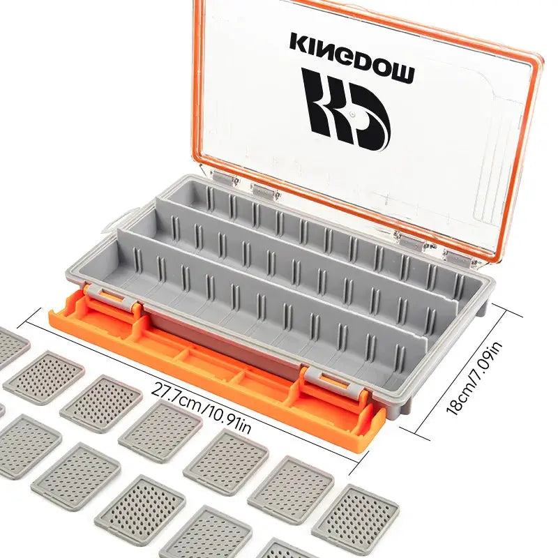 Desers Kingdom Fishing Tackle Box Two Sizes Multifunction with Removable Dividers Kingdom Fishing Tackle Box With Removable Dividers