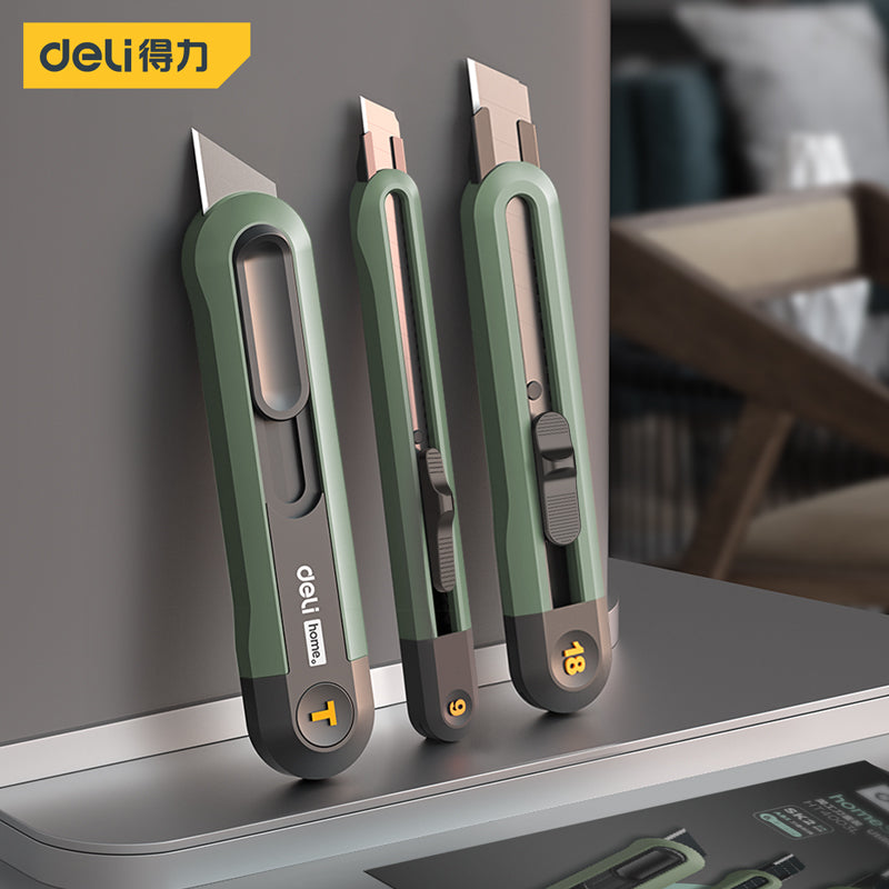 Deli 1/3 Pcs Utility Knife Set Multifunction Self-locking or Rebound Art Knife Sets Portable Office Home Courier Unboxing Knifes - Action Outdoors Kiwi