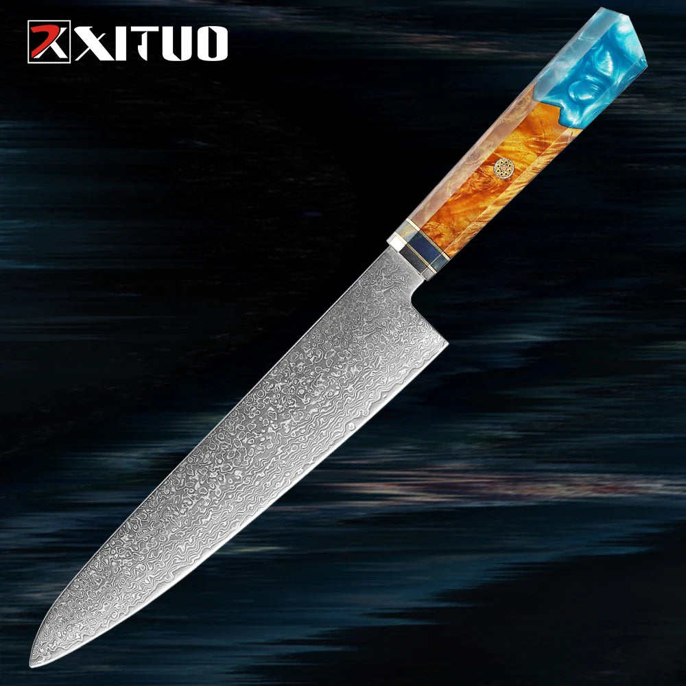XITUO Damascus Knife Set Kitchen Knife Damascus Steel VG10 Chef Knife Santoku Knives Japanese Knife Home kitchen tools best gift - Action Outdoors Kiwi