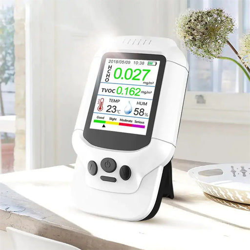 Professional Air Quality Monitor for PM2.5 and HCHO - Digital Formaldehyde Detector with LCD Display by Mead's Supply & Equipment Outfitters limited