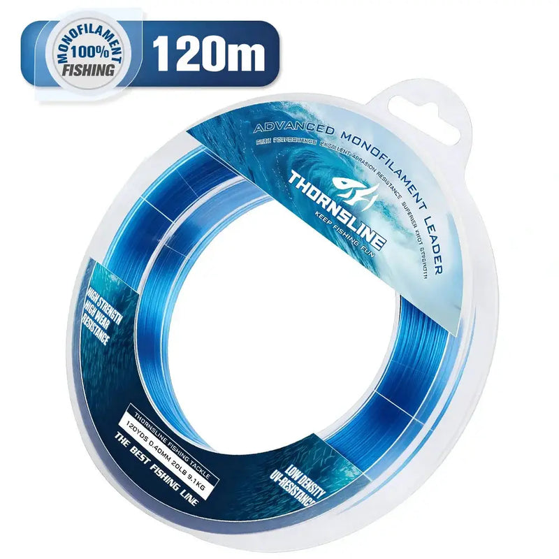 Desers Thornsline 120m 200lb Monofilament Leader Low Stretch Boat Fishing Catfish Thornsline 120m 200lb Monofilament Leader Boat Fishing