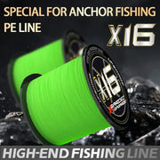 Desers YGKX 16 Strand Braided Fishing Line 1000m Multifilament Carp YGKX 16 Strand Braided Fishing Line 1000m Carp