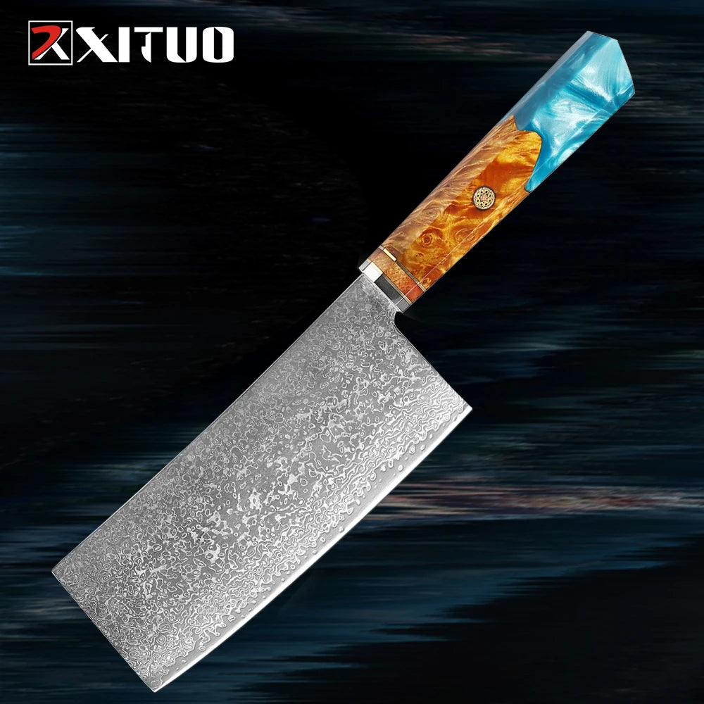 XITUO Damascus Knife Set Kitchen Knife Damascus Steel VG10 Chef Knife Santoku Knives Japanese Knife Home kitchen tools best gift - Action Outdoors Kiwi