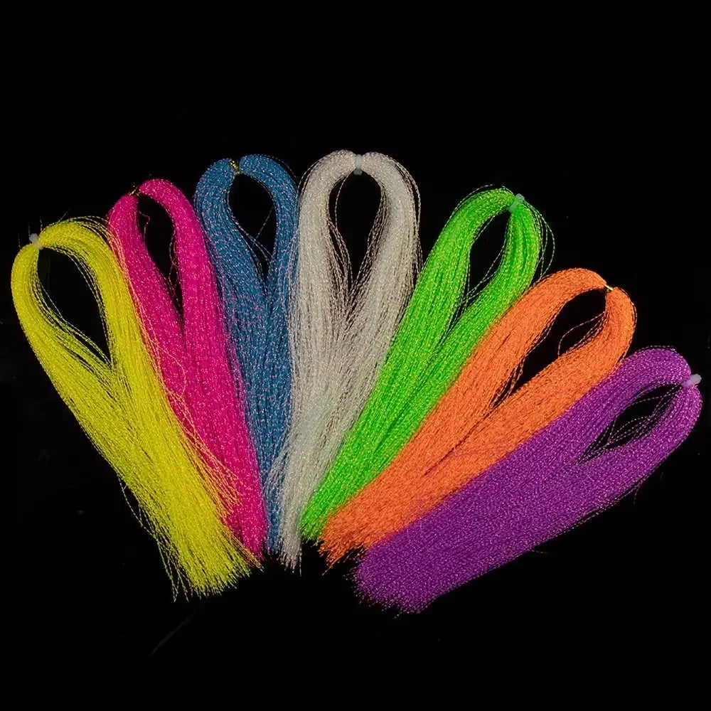 Colorful Luminous Assist Hooks Line Holographic Tinsel Fly Fishing Tying Lure Making Material Fishing Accessories - Action Outdoors Kiwi