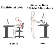 Laptop PC Monitor Computer Height Adjustable Table Standing Desk by salelink.co.nz
