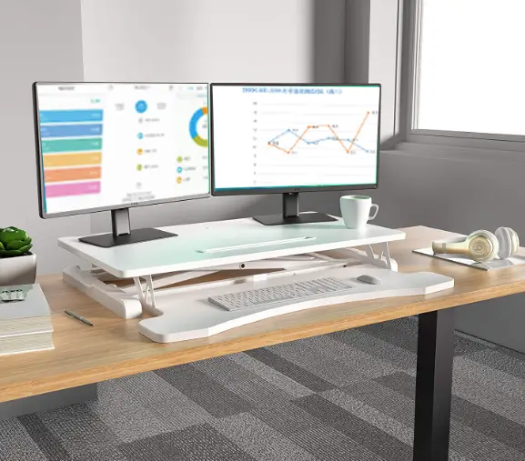 Laptop PC Monitor Computer Height Adjustable Table Standing Desk by salelink.co.nz