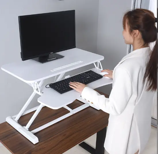 Laptop PC Monitor Computer Height Adjustable Table Standing Desk by salelink.co.nz