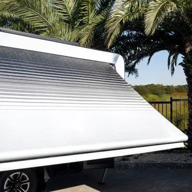 Aussie Traveller Sunburst Eclipse Roll Out awnings 16' - White – view 1