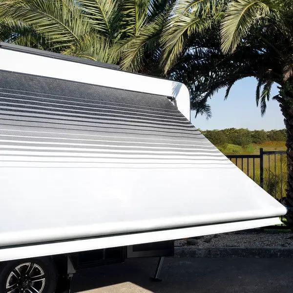 Aussie Traveller Sunburst Eclipse Roll Out awnings 16' - White – view 2