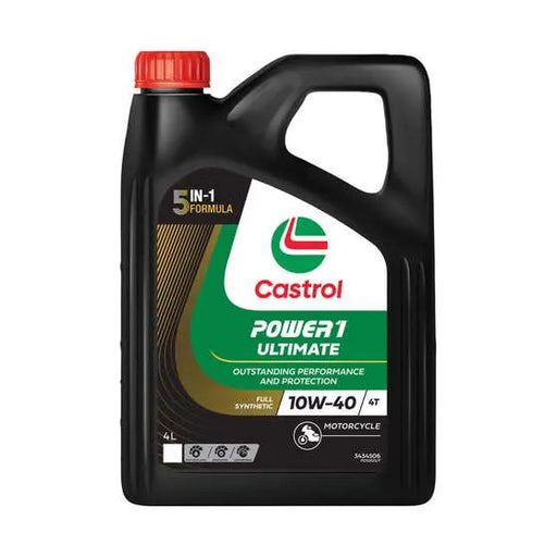 Castrol Power 1 Ultimate 10W-40 4 stroke 4L Full Synthetic oil by Motor Morgue
