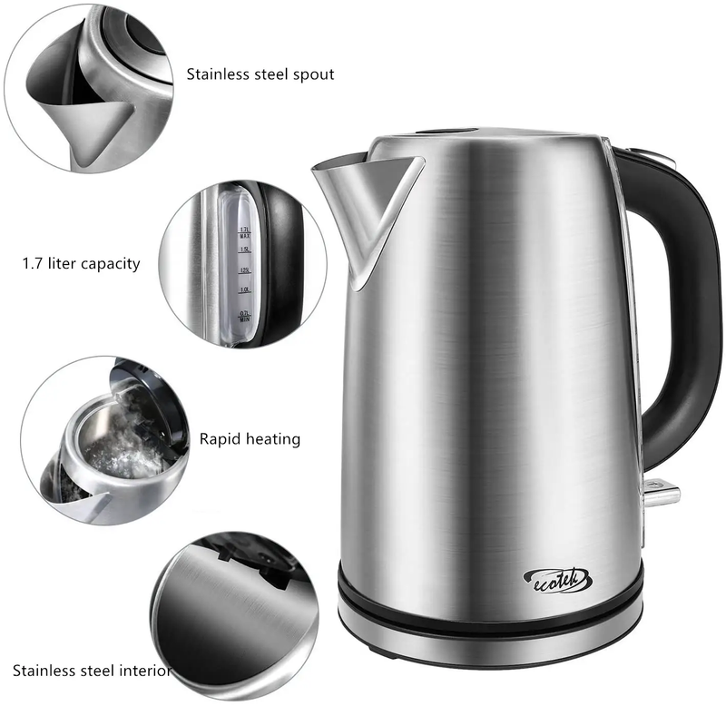Electric Kettle 1.7 Litre by salelink.co.nz