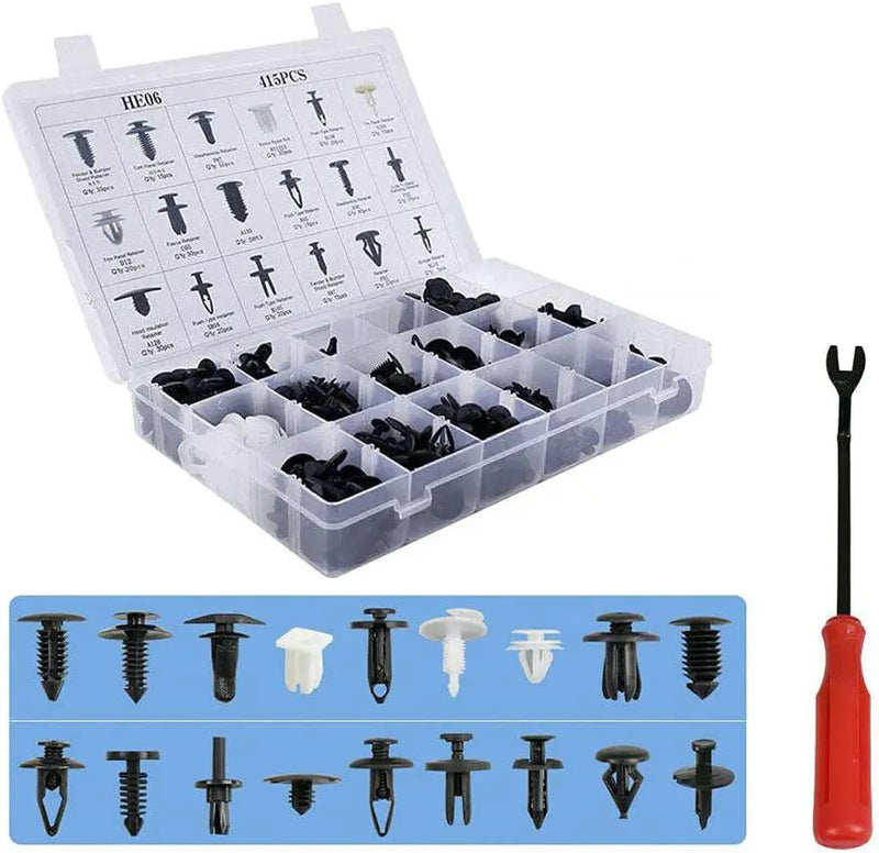 415pcs Car Body Push Retainer Pin Rivet Trim Plastic Clips by salelink.co.nz