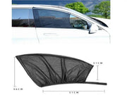 4pcs/set Car Front & Rear Side Window Sun Shade Cover Visor Mesh Shield Sunshade by dealonline.co.nz