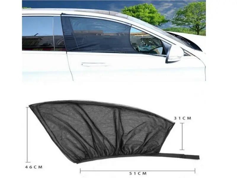 4pcs/set Car Front & Rear Side Window Sun Shade Cover Visor Mesh Shield Sunshade by dealonline.co.nz