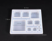 Cube Silicone Moulds, DIY Silicone Pendant Mould Making Resin Casting Mould for Holiday Craft Supplies by Resin Art NZ