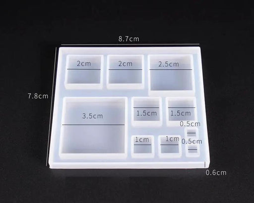 Cube Silicone Moulds, DIY Silicone Pendant Mould Making Resin Casting Mould for Holiday Craft Supplies by Resin Art NZ
