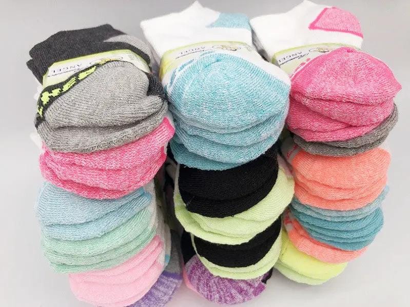 dealonline.co.nz dealonlinenz (36 Pairs) 4-6 Years Kids' Ankle Socks Cushion Socks Kids Ankle Cushioned Socks 36 Pairs Mixed Colors