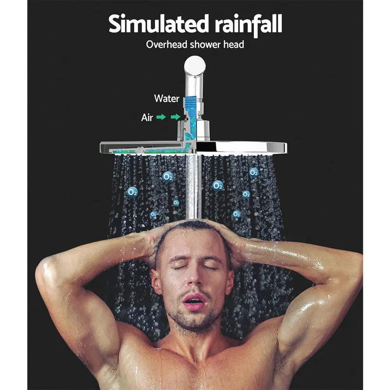 SportZone.co.nz Furniture > Bathroom > Shower Heads & Screens Cefito 9'' Rain Shower Head Set Handheld Round High Pressure Chrome Cefito 9'' Rain Shower Head Set Handheld Round High Pressure Chrome