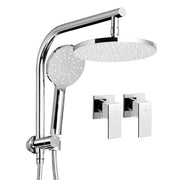 SportZone.co.nz Home & Garden > Bathroom Accessories Cefito 9'' Rain Shower Head Set Handheld Round High Pressure Twins Tap Chome Cefito 9'' Rain Shower Head Set Handheld Round High Pressure Twins Tap Chome