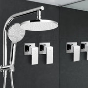 SportZone.co.nz Home & Garden > Bathroom Accessories Cefito 9'' Rain Shower Head Set Handheld Round High Pressure Twins Tap Chome Cefito 9'' Rain Shower Head Set Handheld Round High Pressure Twins Tap Chome