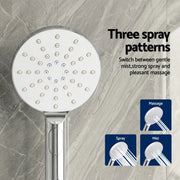 SportZone.co.nz Furniture > Bathroom > Shower Heads & Screens Cefito 9'' Rain Shower Head Set Handheld Round High Pressure Twins Tap Chrome Cefito 9'' Rain Shower Head Set Handheld Round High Pressure Twins Tap Chrome